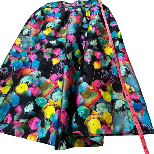 AQUA Kerri Rosenthal Skirt M Exclusive Limited Edition Bloomingdales Paint Print Black Size M