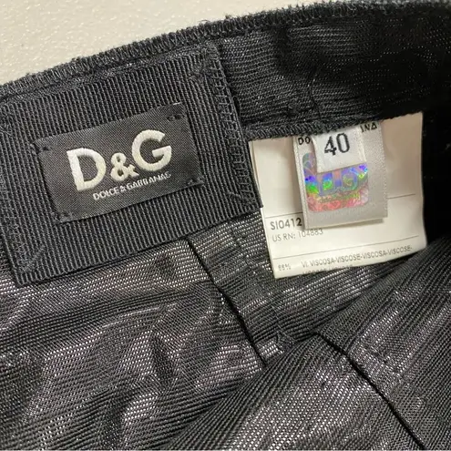 Dolce & Gabbana Black Skirt Made in Romania Viscose Polyester Womens Size 40 EUR