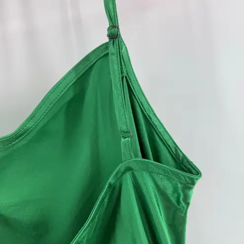 Pistola Dress Size Extra Small NWT Mari Slip Satin Kelly Green Adjustable Straps