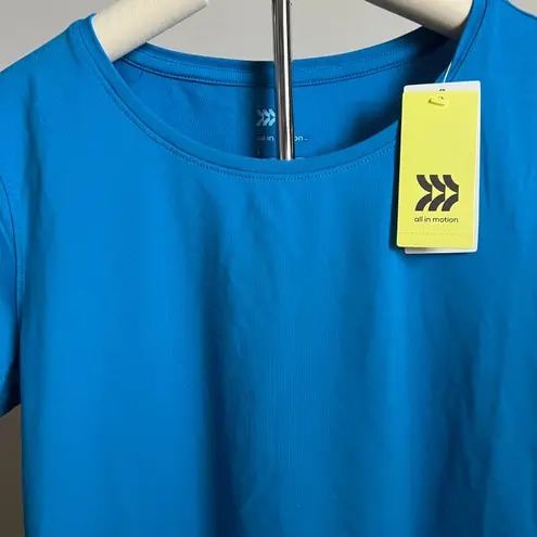 All In Motion Women's Blue Short Sleeve Crewneck Essential T-Shirt - Small - NWT