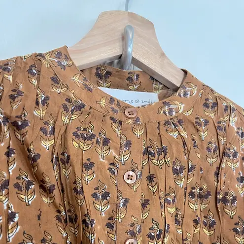 NWT Daughters of India Prairie Dress Tan Size XS