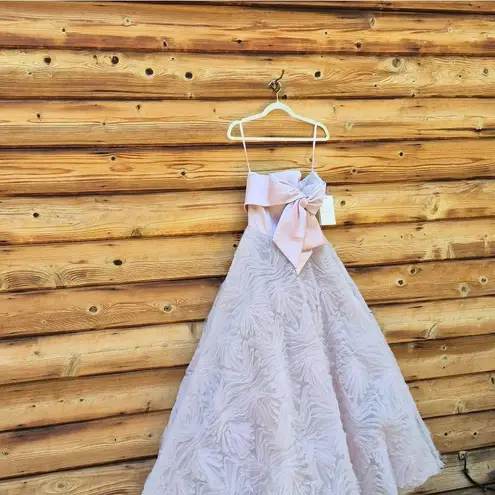 Mac Duggal 20584 Strapless Front Bow Knot Tulle Gown Dress