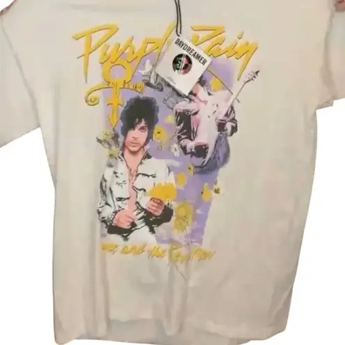 Daydreamer Prince & the Revolution Purple Rain Flowers Tee, Size S, New w/o Tag