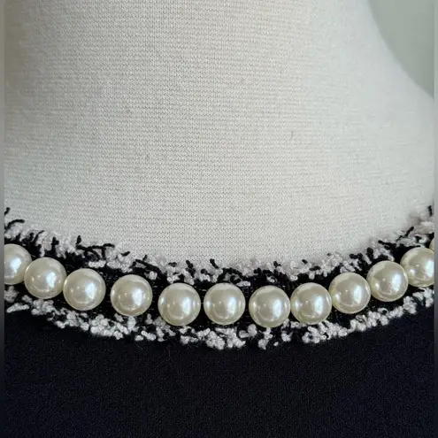 Vintage Betsey Johnson Black Pearl Trim Cocktail Dress Size 18W