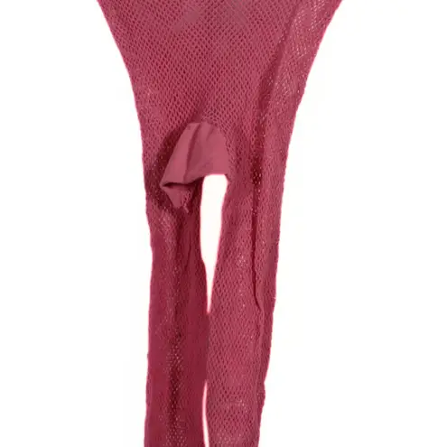 Vintage Y2K Bubblegum Pink Fishnet Tights – JCPenney, Made in Italy – One Size