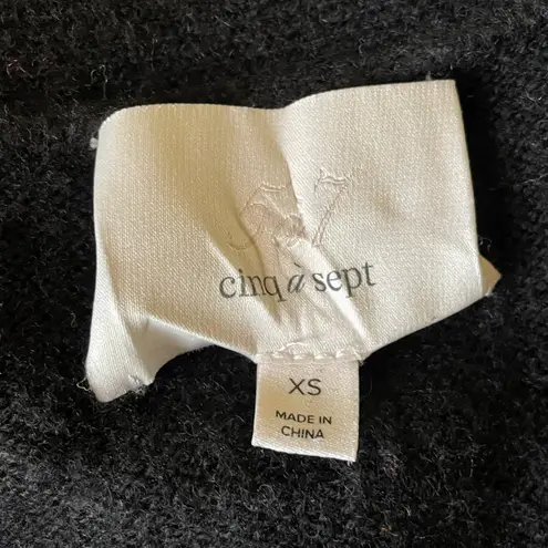 Cinq à Sept Cinq a Sept Noa wool blend ruffle peplum cardigan sweater size XS extra small