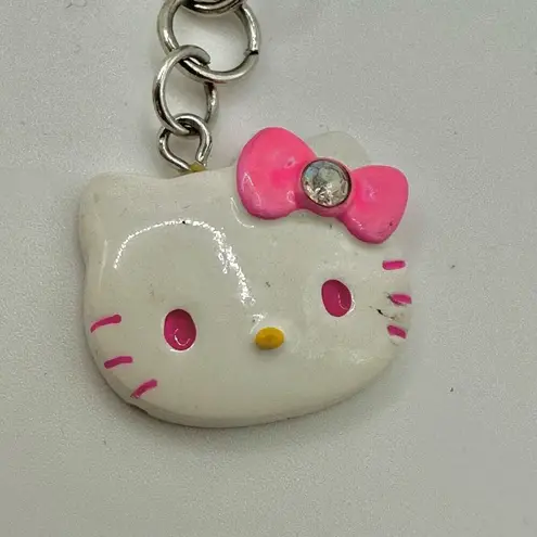 Sanrio Hello Kitty silver tone rhinestone bracelet