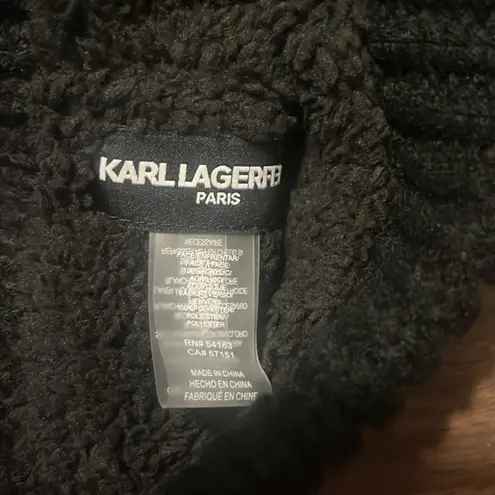 Karl Lagerfeld NEW Paris Disco Choupette Faux Fur Beanie Black Cat