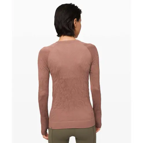 Lululemon  Rest Less Spanish Oak Brown Seamless Long Sleeve Pullover