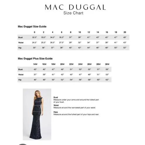 Mac Duggal Embellished One Shoulder A Line Gown Size 14