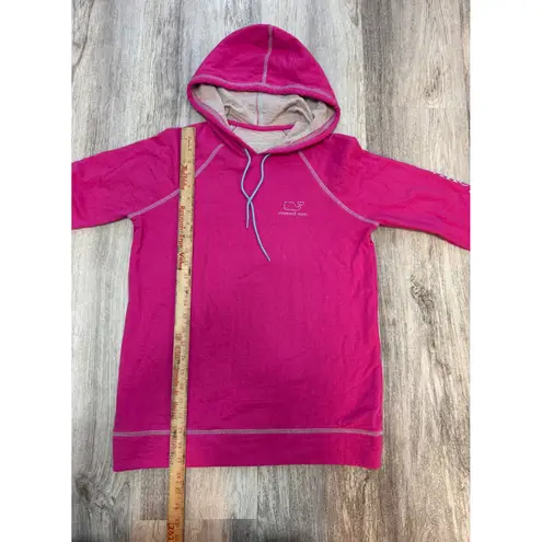 Vineyard Vines  Pink Whale Logo Hoodie Pullover Long Sleeve Women's Size S