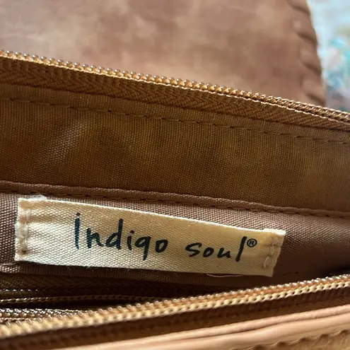 Indigo Soul faux leather boho shoulder bag Brown