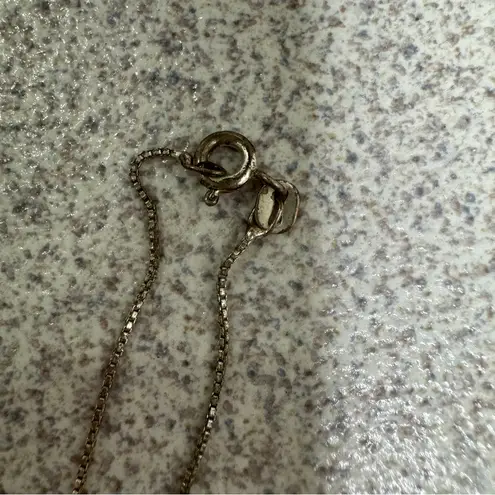 Teal color heart shaped pendant necklace Blue