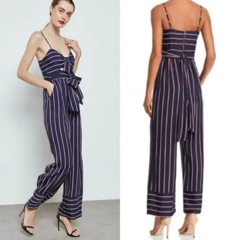 Bardot Revolve Striped Lulu Wide Leg Jumpsuit