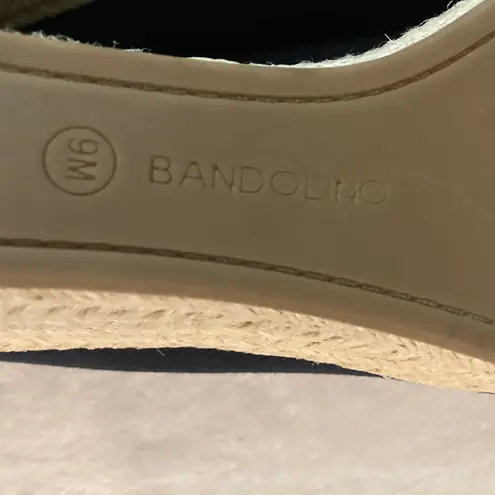 Bandolino Navy Blue Espadrille Wedge Sandals 9