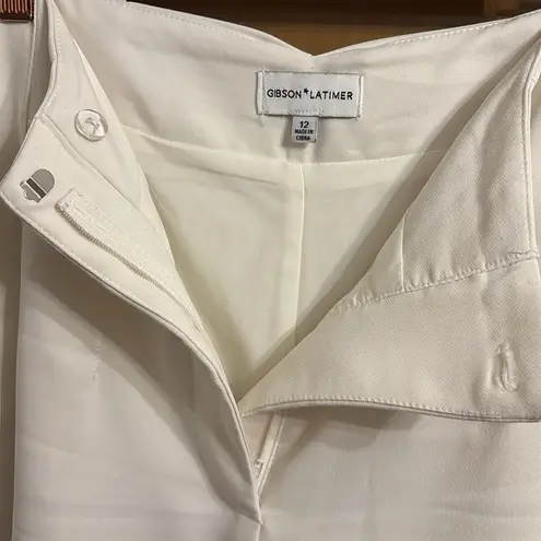 Gibson Latimer Lined, winter white, wide leg dress pant