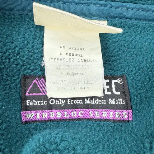 LL BEAN Vintage 90s L Polartec Southwest Fleece Pullover Jacket Made in USA Rare Blue Size L