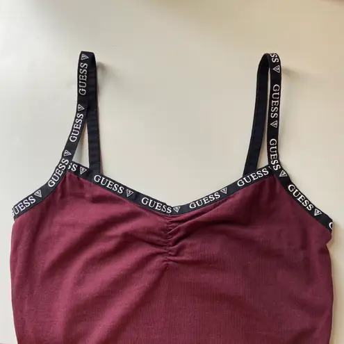 Guess Burgundy Tank Bodysuit