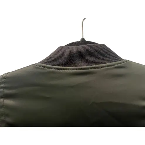 Marciano Black Luxury Bomber Jacket Size XS Women's Puffer Pockets Casual Zipper