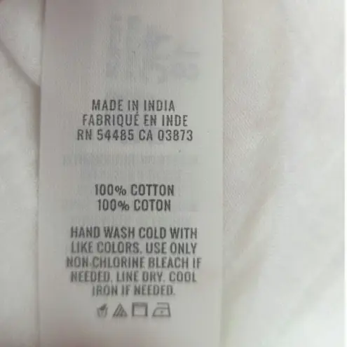 Aerie  Women's Beach Coverup Top V‎ Neck Tassel Front White XS NWT