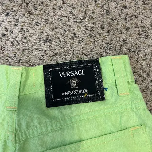 Versace  Neon Lime Skinny Jeans