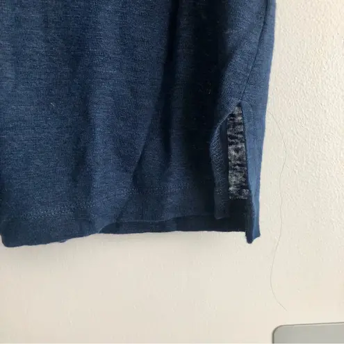 Calypso St. Barth ’s 100% Linen Blue V-neck Cropped Top Women’s Size S