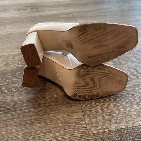 Dream Paris Dream Pairs festival cosplay white gogo boots mid calf patent 8