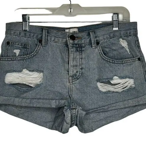 Amuse Society  Destroyed Denim Shorts