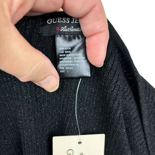 Guess  Jeans blouse, size Large, summer, dressy, metallic, party, office, NWT