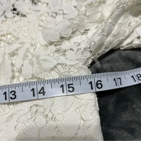 Devlin | Nordstrom White Lace Bell Sleeve Mini Shift Dress Size XS