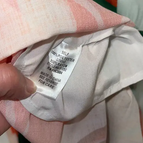 Sweet Lemon Womens Floral Tiered Midi Skirt Multicolor Size Large NWT Pink