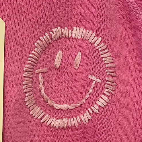 I Stole My Boyfriend's Shirt Women California Smiley Sweatshirt (Color: Pink) Pink