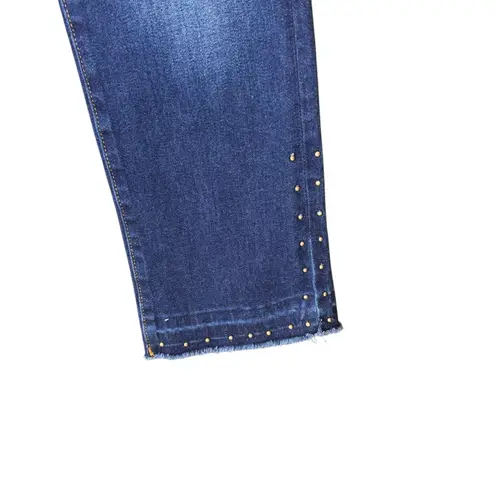 Driftwood - Amelia Studded Raw Hem Cropped Jeans Sz 29