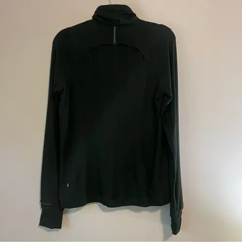 Lululemon  Athletica Running Jacket Black Quarter Zip Sweatshirt Pullover Medium - Image 6