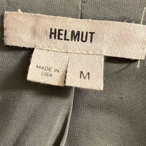 Helmut Lang Helmut by  green collarless structured blazer button up Medium