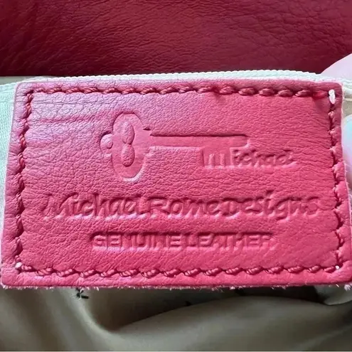 Michael Rome Genuine leather Red Shoulder bag purse