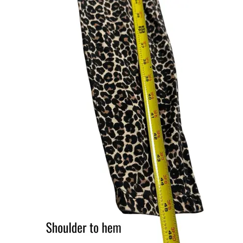 American Apparel  Leopard Print Long Sleeve Bodysuit Halloween Party Dress Up M