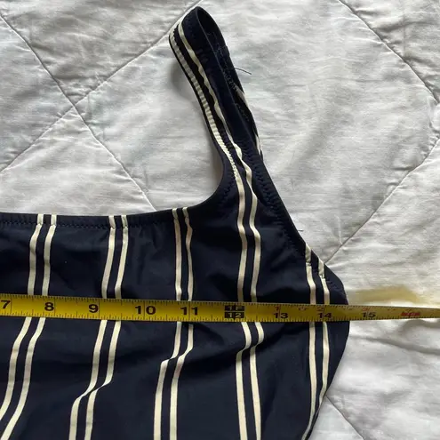 J.Crew  striped one piece bathing suit