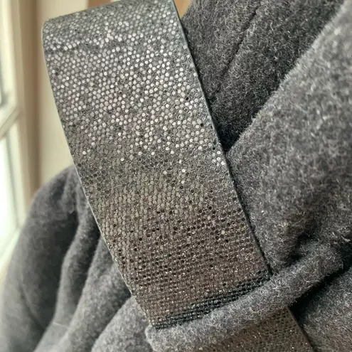 Susana Monaco Strapless Wool Dress with Glittery Belt