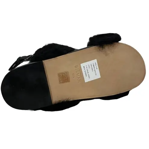 Alexandre Birman NIB Sport Shearling Sandal - Black - 39.5
