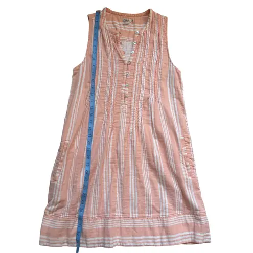 Faherty  Isha Organic Cotton‎ Dress Striped Sleeveless Casual Pockets Size S