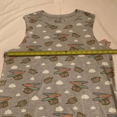 Pusheen hang glider summer sleeveless tank top medium M NWT
