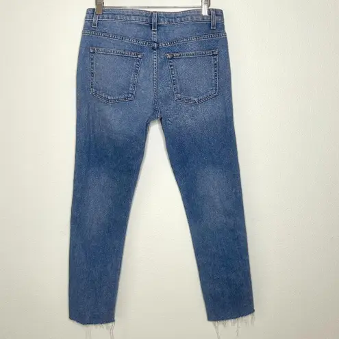 KHAITE Alissa High-Rise Straight-Leg Denim in Blue Size 27