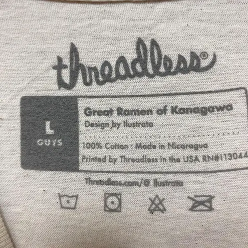 Great Ramen of Kanagawa Kaiju Ramen Threadless Pop Art Tee L