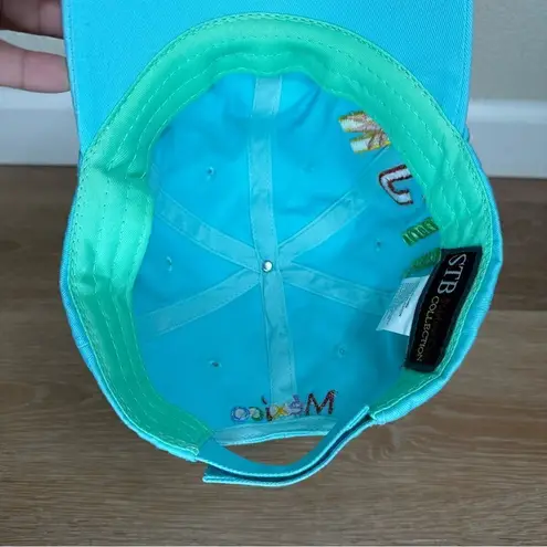 CANCUN Mexico Women’s Embroidered Adjustable Hat Blue