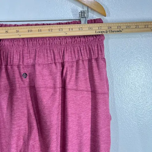 Athletic Joggers Drawstring Waist Lounge Pants Comfy Soft Casual Size Large Pink