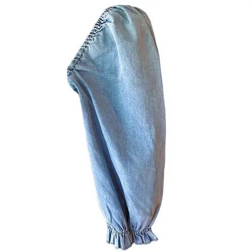 Tea N Rose Soft Denim Blue Mini Stretch Spring Break Dress ~ Women's Size SMALL