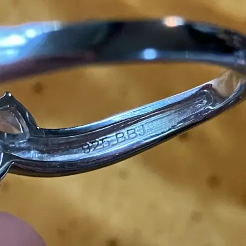 Sky Blue Topaz Rainbow Moonstone Sterling Silver Ring Size 10