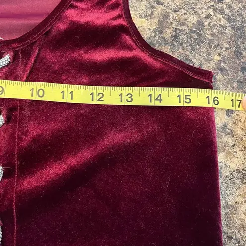 Love j  Purple Velour Open Front Metallic Silver Snake Like Closure Large