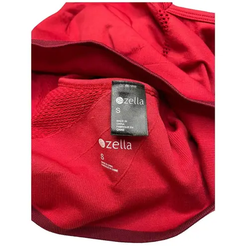 Zella  Yoga +Studio Seamless Racerback Athletic Sports Bra Red S